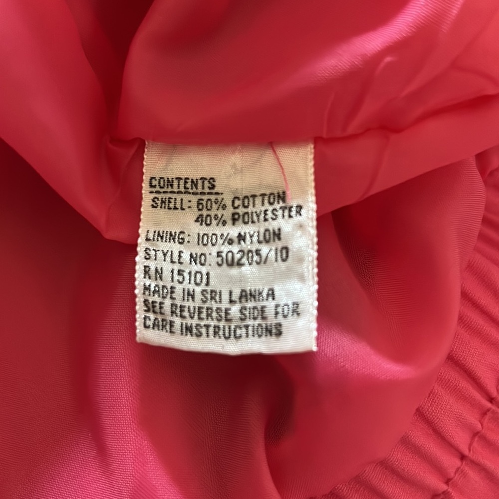 80s Light Pink Purple White Cotton Jacket by Be In The Current Scene medium - Picture 10 of 11